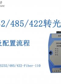 RS232/485/422轉(zhuǎn)光纖售后講解視頻#三格電子
 
