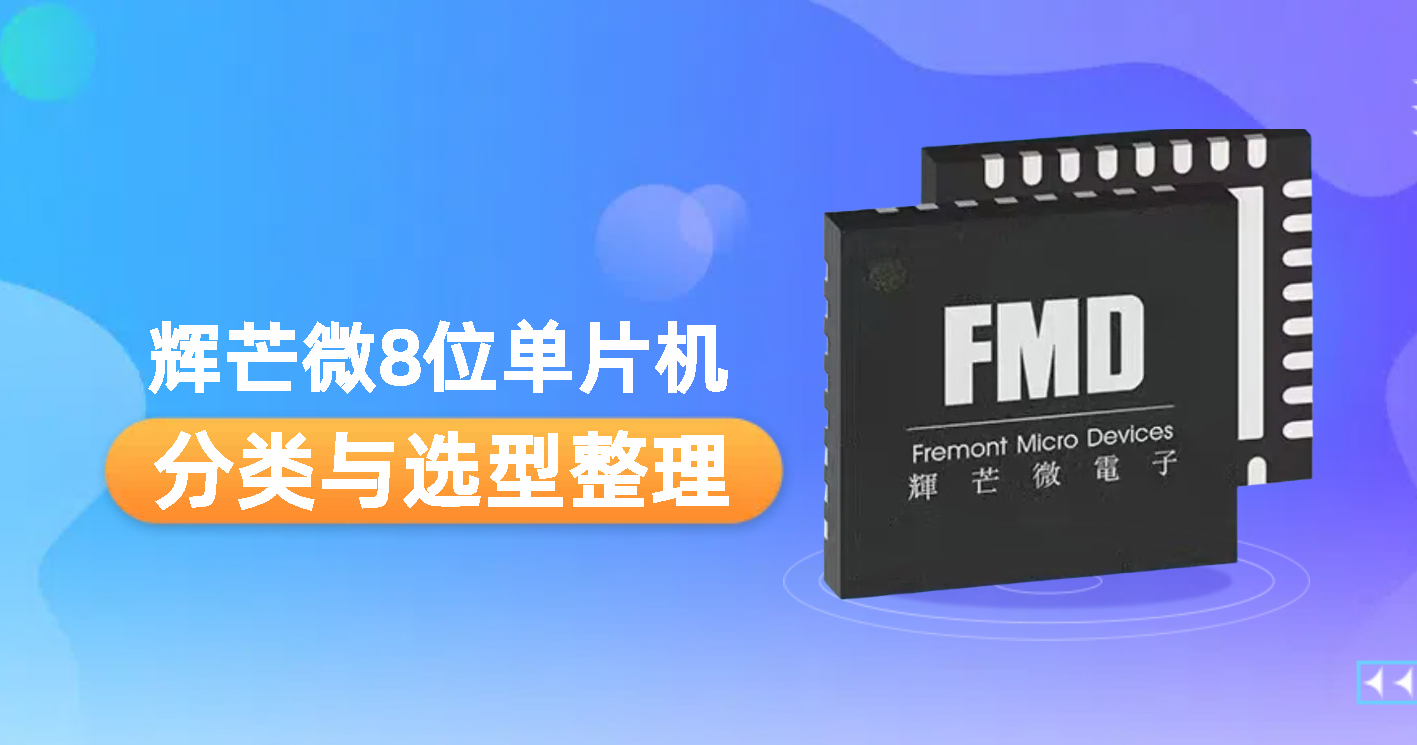 辉芒<b class='flag-5'>微</b> 8 位<b class='flag-5'>单片机</b>芯片分类与选型:IO、AD、Touch 系列怎么挑?看这篇就够了!