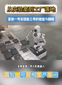 富智一號實(shí)現(xiàn)加工件的擺盤與翻轉(zhuǎn) #工業(yè)機(jī)器人 #人形機(jī)器人 #智能機(jī)器人 #上下料機(jī)器人 #翻轉(zhuǎn)料盤 