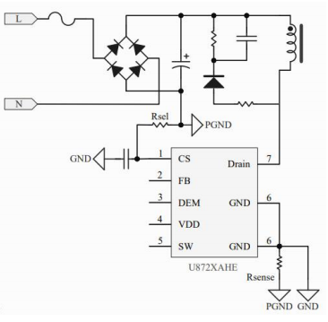 氮化镓电源IC U8726AHE的工作原理