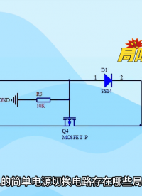 簡單電源切換電路的缺陷？怎樣改進？
#電路 #MOS管 #電源 #電子 