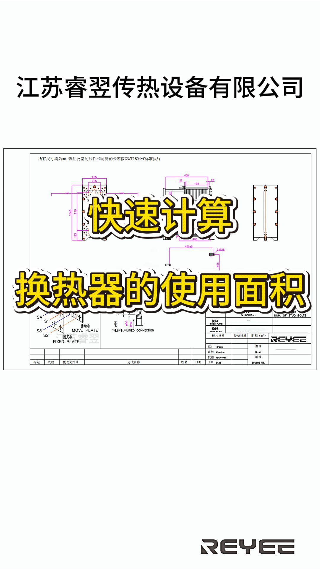 快速算出換熱器的使用面積，江蘇睿翌#換熱器
 #板式換熱器
#公式

 