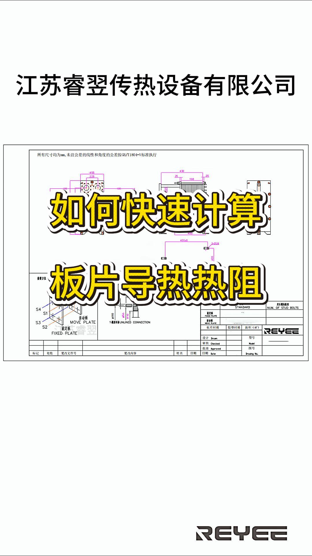 如何快速計算出板片導熱熱阻，江蘇睿翌
#公式#
 #換熱器
 