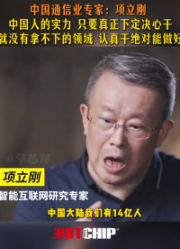 項立剛：“中國人的實力，任何領(lǐng)域只要認真干一定能做好”#項立剛 #華芯邦 #半導(dǎo)體 #芯片廠家 #集成電路  