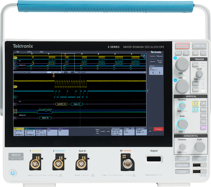 重大意见Tektronix 3系列MDO混合域示波器