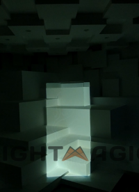 【濮陽(yáng)羽絨博物館3Dmapping秀】全球首創(chuàng)「立方矩陣」光影藝術(shù)裝置，以100+可變形立方體構(gòu)建動(dòng)態(tài)投影載體
