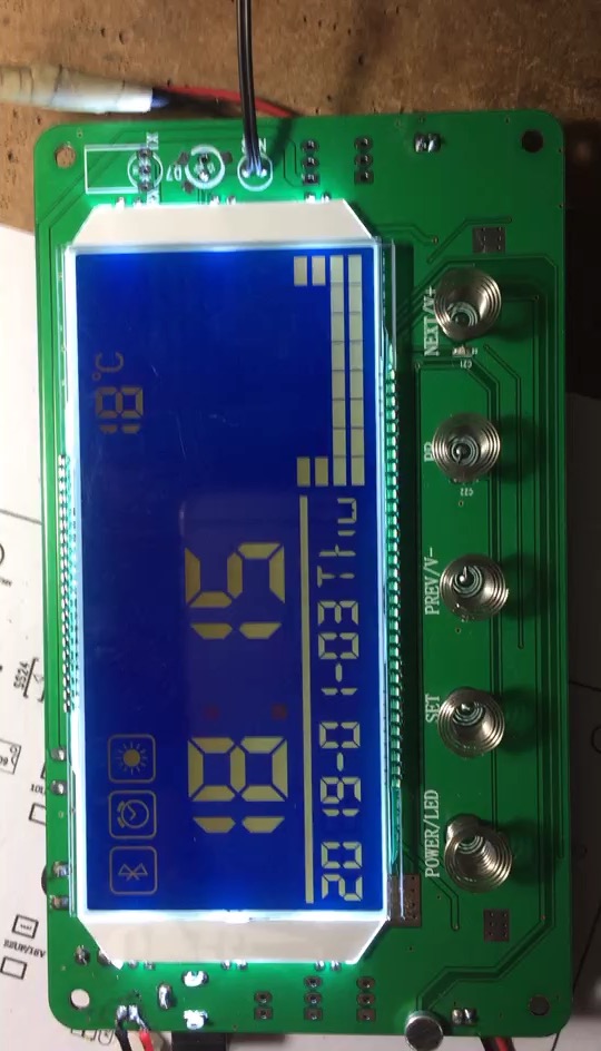 LCD時(shí)鐘鬧鐘溫控觸摸藍(lán)牙CK6851C音樂電路設(shè)計(jì)效果#電路原理 