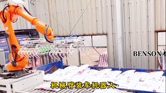 山東本森智能裝備 機(jī)械臂裝車機(jī)器人 替代人力#裝車機(jī)器人
 