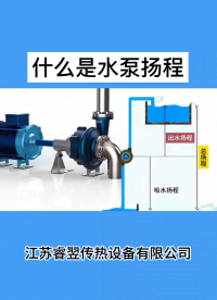什么是水泵揚程，江蘇睿翌# #水泵 #知識分享 