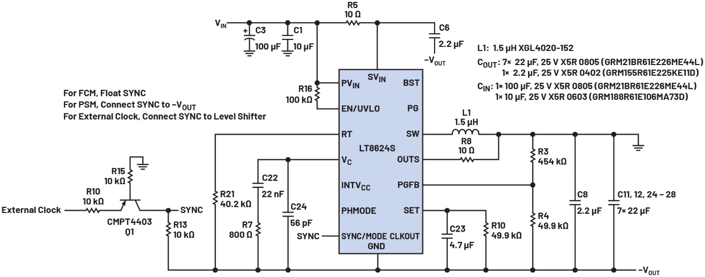 適用于噪聲敏感<b class='flag-5'>型</b>應(yīng)用的快速瞬態(tài)<b class='flag-5'>負(fù)電壓</b>軌