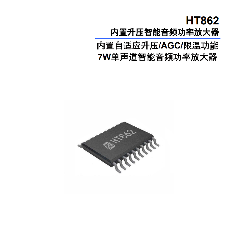 HT862 智能音频功率放大器：赋能便携式音频设备的高效解决方案