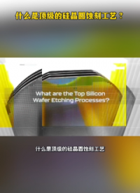 什么是頂級的硅晶圓蝕刻工藝？# 硅晶圓# 蝕刻