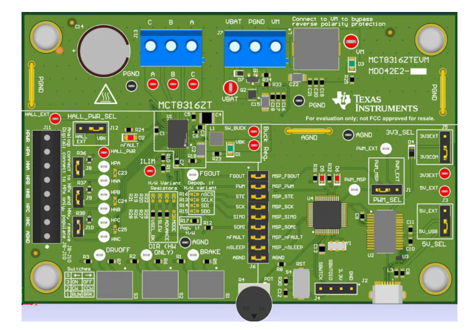 德州儀器MCT8316ZTEVM評估模塊技術(shù)解析