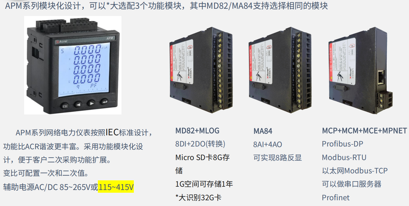 嵌入式電力儀表在配電系統(tǒng)中的應(yīng)用與選型