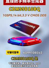 直接數(shù)字頻率合成器CBM99D10BQ#芯片 #國產(chǎn)替代 #國產(chǎn)芯片 