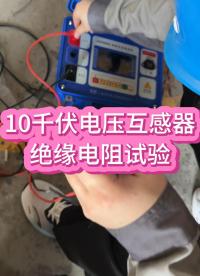 10kV電壓互感器絕緣電阻試驗(yàn)來啦？ #絕緣電阻測(cè)試儀 #兆歐表 #儀器儀表 #絕緣性能 