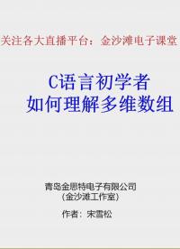 C語言初學(xué)者如何理解多維數(shù)組#單片機(jī) #C語言 #嵌入式 