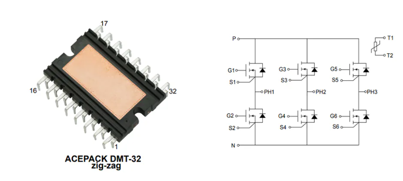 ?STMicroelectronics M2P45M12W2-1LA SiC功率模塊技術(shù)解析