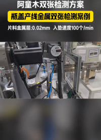 瓶蓋入墊單雙張檢測-2100L單探頭單雙張檢測儀應用案例