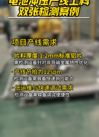 汽車電池沖壓產(chǎn)線疊料檢測案例分享