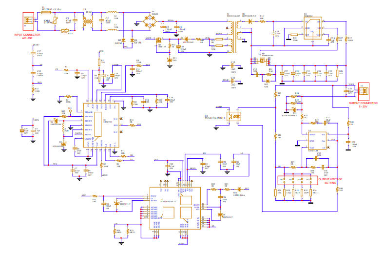 STACF01演示板技術(shù)解析：65W USB-PD主動鉗位反激方案設(shè)計