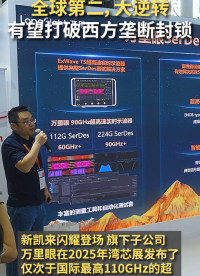 新凱來子公司萬里眼在2025年灣芯展發(fā)布了全球首個(gè)全屏示波器