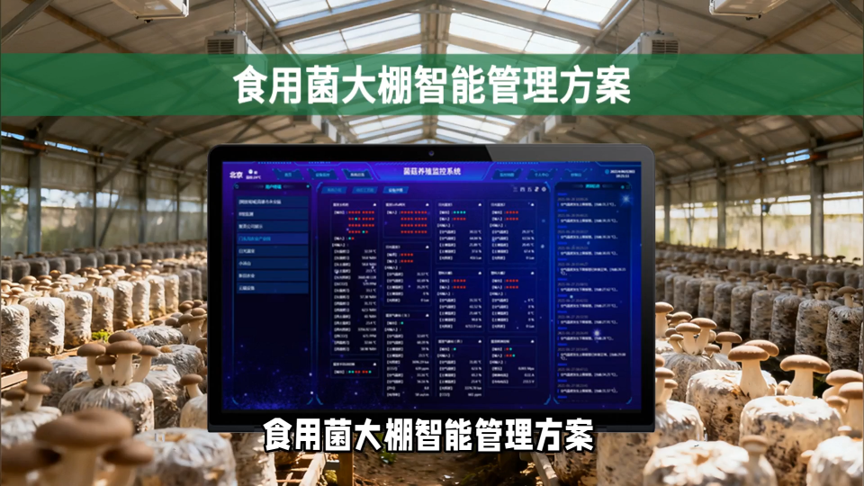 食用菌病害損失超30%？智能大棚方案：AI預(yù)警霉菌，溫濕精準(zhǔn)控，損失壓到0.5%#農(nóng)業(yè)物聯(lián)網(wǎng) #plc 