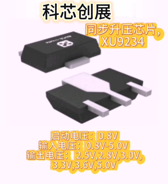 XU9234輸入電壓0.8－5V#RTT設(shè)計(jì)大賽 #眼圖 #農(nóng)業(yè)物聯(lián)網(wǎng) #手套箱 #車間油煙凈化 #?？粕?