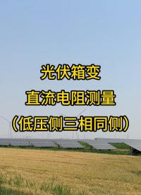 光伏箱變低壓側(cè)帶中性點直流電阻測量三相同測 #光伏變壓器 #三相同側(cè) #帶中性點 #直流電阻測試儀 