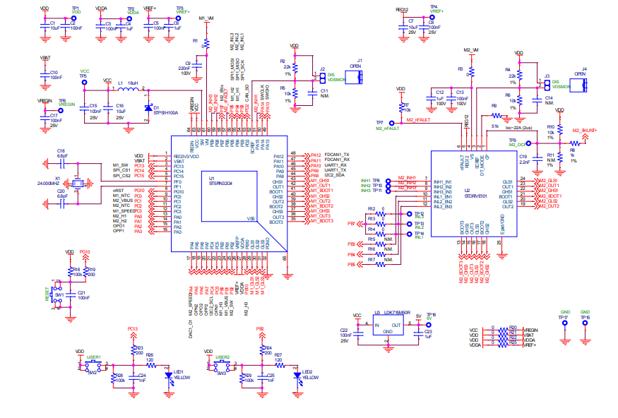 EVSPIN32G4-DUAL雙電機(jī)驅(qū)動演示板技術(shù)解析