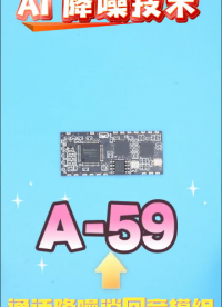 革新語音交互體驗：A-59P 升級版 AI 降噪語音處理模組重磅來襲