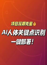 項(xiàng)目延期克星??快速搞定人體關(guān)鍵點(diǎn)識(shí)別！#人工智能 