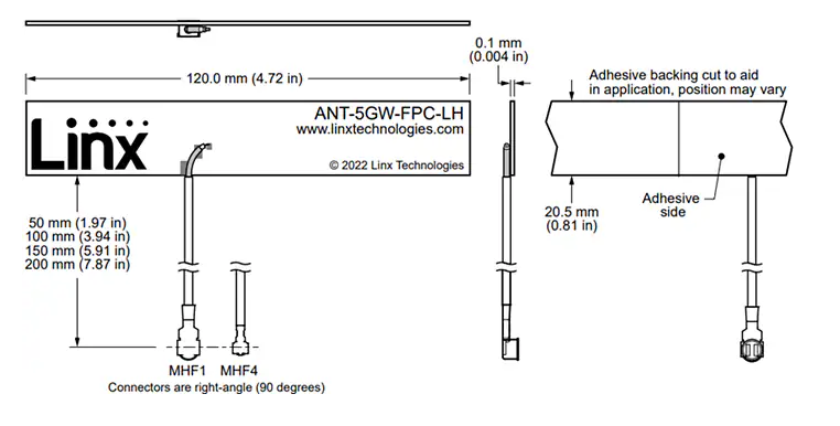 ?ANT-5GW-FPC-LH柔性蜂窩Sub-6 5G天線技術(shù)解析與應(yīng)用指南