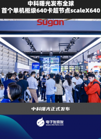 中科曙光發(fā)布全球首個單機(jī)柜級640卡超節(jié)點(diǎn)scaleX640