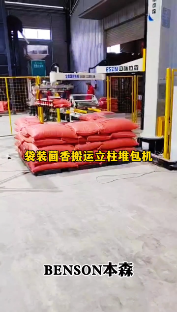 山東本森智能裝備 碼垛機器人哪家好 袋裝茴香搬運立柱堆包機#碼垛機器人
 