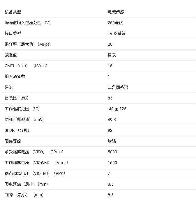 <b class='flag-5'>AMC1305L25</b> ±<b class='flag-5'>250mV</b><b class='flag-5'>输入</b>、<b class='flag-5'>精密电流</b><b class='flag-5'>检测</b><b class='flag-5'>增强型</b><b class='flag-5'>隔离</b><b class='flag-5'>式</b><b class='flag-5'>调制器</b><b class='flag-5'>技术</b><b class='flag-5'>手册</b>