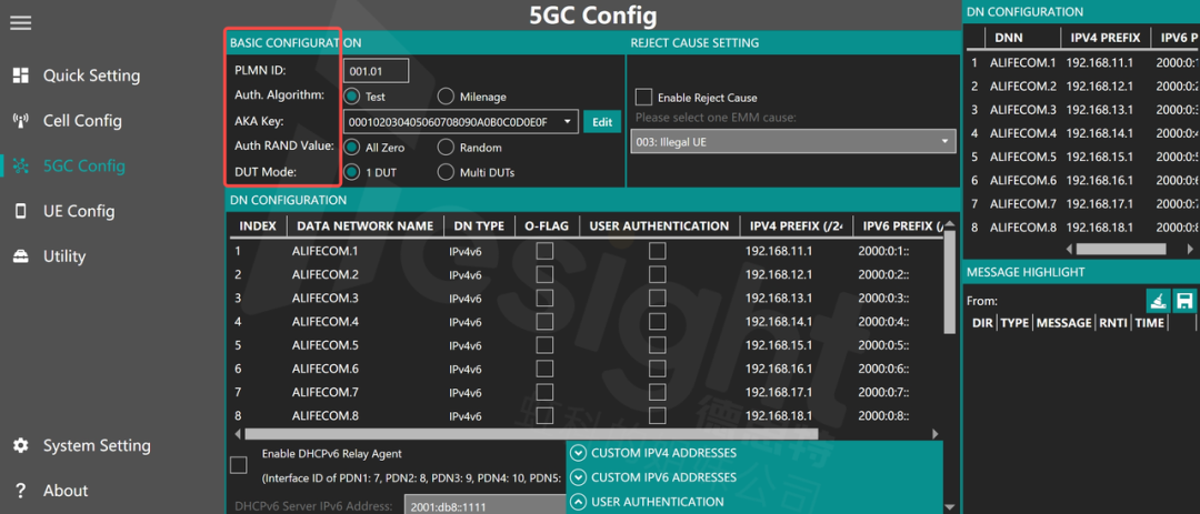 基站模擬器eSIM參數(shù)設(shè)置步驟