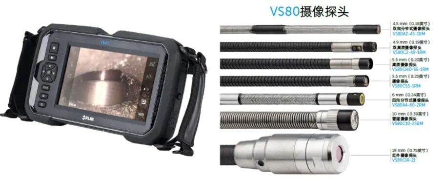 更新探頭優(yōu)化性能，F(xiàn)lir?VS80內(nèi)窺鏡適配狹窄區(qū)域檢測的多元需求！