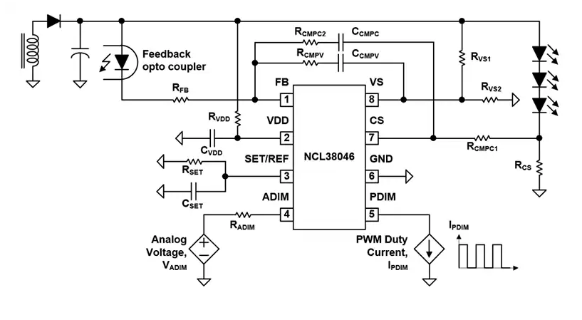 深入解析NCL38046：精确CC/CV/CP二次侧控制器