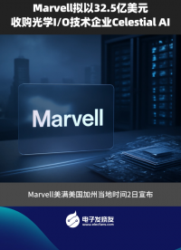Marvell拟以32.5亿美元收购光学I/O技术企业Celestial AI