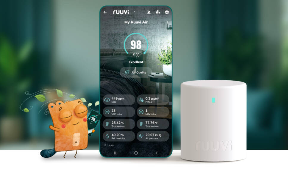 Ruuvi携手Sensirion推出全新室内空气质量监测仪Ruuvi Air，守护健康呼吸