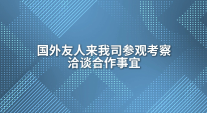 上海程斯-国外友人来我司参观考察-技术交流