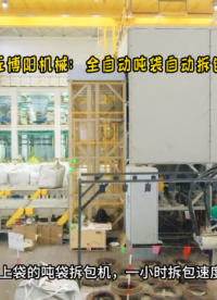 氧化鋁全自動(dòng)噸袋拆袋機(jī) 連續(xù)噸袋拆包機(jī)工作過程# 