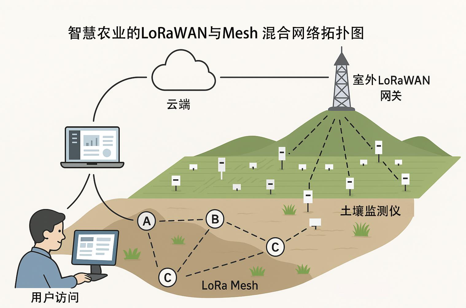 智慧农业中的LoRa节点采集系统
