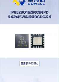IP6529_Q1至為芯支持PD快充的45W車規(guī)級(jí)DC-DC芯片#芯片 #集成電路 #電子元器件
 