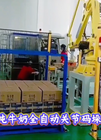 山东本森智能装备 箱装纯牛奶全自动关节码垛机械手#码垛机器人
 
