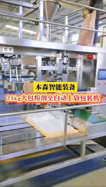 25KG大包粉剂全自动上袋机定量包装秤#大袋包装机 #粉剂包装机 #全自动上袋机 #定量包装秤 #车间实拍 
