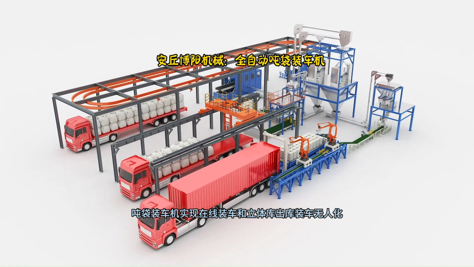 工业盐全自动吨袋装车机  桁架式吨袋装车机工作原理# 