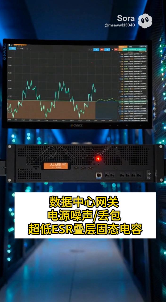 數(shù)據(jù)中心網(wǎng)關(guān)高溫一年后頻繁丟包？一顆超低ESR疊層固態(tài)電容壓住電源噪聲”#unicon固態(tài)電容 #數(shù)據(jù)中心 