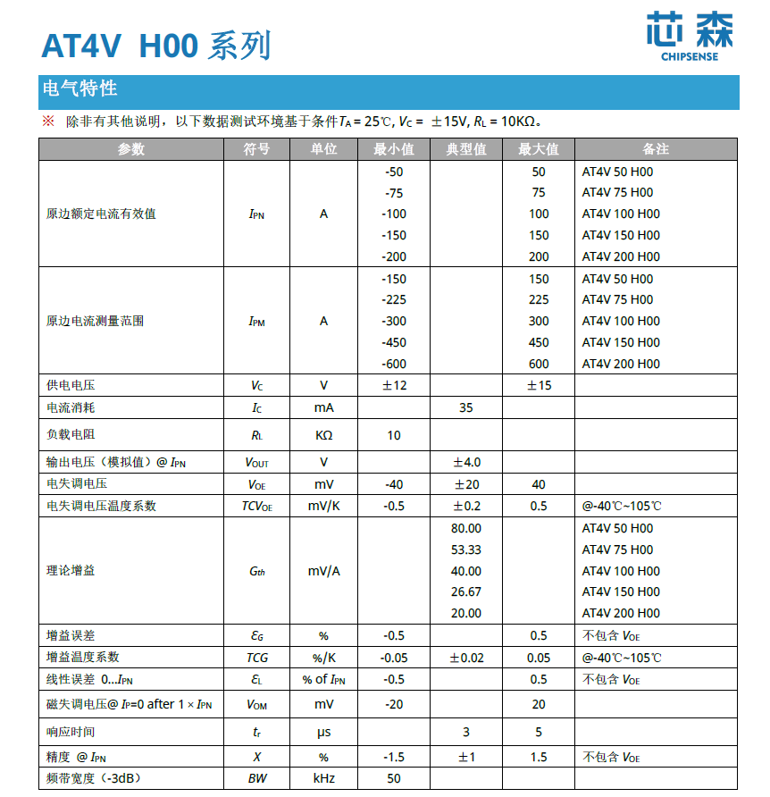 霍尔电流传感器